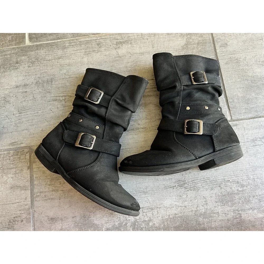RACHEL SHOES Little Girls Vegan Suede 16956 Brooklyn Riding Boots Zip Up 11 11c
